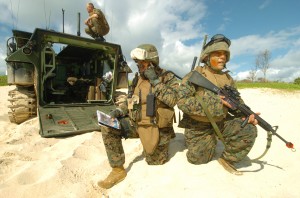 Kaneohe-based Marines will be among the active military members not facing paycuts. Image courtesy US Defense Department.