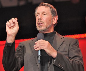Larry Ellison: one of only two "new money" landowners to make our top ten list. Public domain image.
