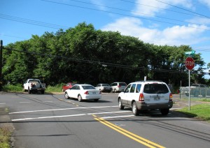 The current view from the end of Kapiolani Street near the University of Hawaii at Hilo. File photo,