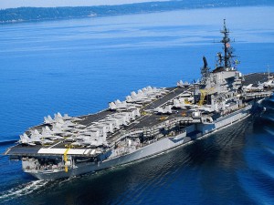 Due to impending budget cuts, the US Navy has already cut the number of aircraft carriers on far-away deployments.