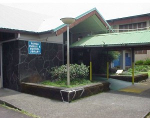 The Pahoa library shown above is the third-busiest on the Big Island. File photo.