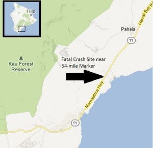 Modified Google Maps image. Big Island Now graphic.