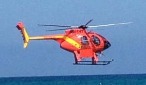 Hawai‘i County Fire Department helicpoter. Photo by Nate Gaddis.