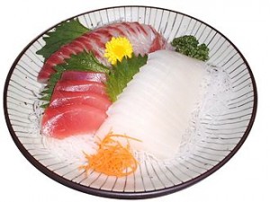 Sashimi platter. Public domain image.