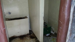 A pit toilet at the park which has been deemed "in dire need of replacement."