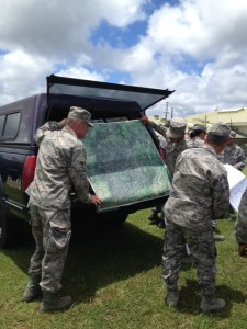 The Hawai'i National Guard is assisting in disaster recovery operations. Photo courtesy of Vern Miyagi, Hawaii Emergency Management Agency.