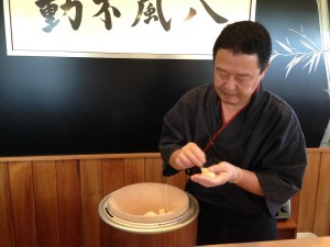 Chef Mitsuru Igarashi of Takenoko Sushi. Photo by M's Photography.