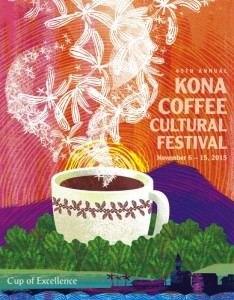 2015 Kona Coffee Cultural Festival Artwork. 