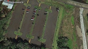 Aerial view of  the permaculture parking lot.   Courtesy photo. 