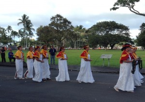 Hale O Na Ali'i Hawai'i Halau O Kalakaua, The 19th Annual Ka 'Ahulei O Kamehameha. Photo: Jamilia Epping.