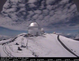 CFHT Webcam image facing south as of 10:21 a.m.