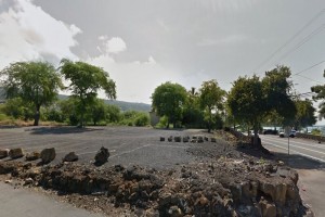 The future site of the Kailua-Kona Park. Google map street view.