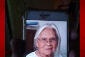 A photo of missing woman Luciana Flores, as shown on an unidentified person's cell phone. HPD provided photo.