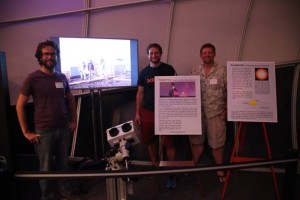 Subaru Scientists explaining Project PANOPTES. 'Imiloa Astronomy Center image.