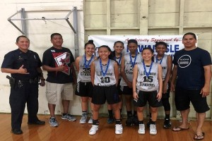 Wahine Ryders, Girls division winners at the HI-PAL "Click It or Ticket" 14-and-under tournament. HI-PAL photo.