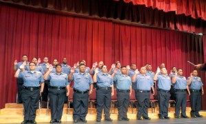 Graduates Oath of Duty. Department of Public Safety photo.