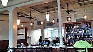 Café Pesto's open and airy bar area. Photo credit: Marla Walters
