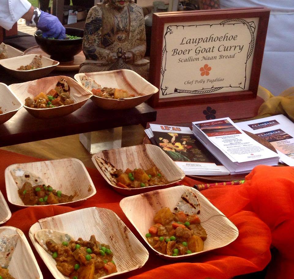 21st Annual Mealani’s Taste of the Hawaiian Range and Agriculture Festival, boar goat curry. Karen Rose photo.