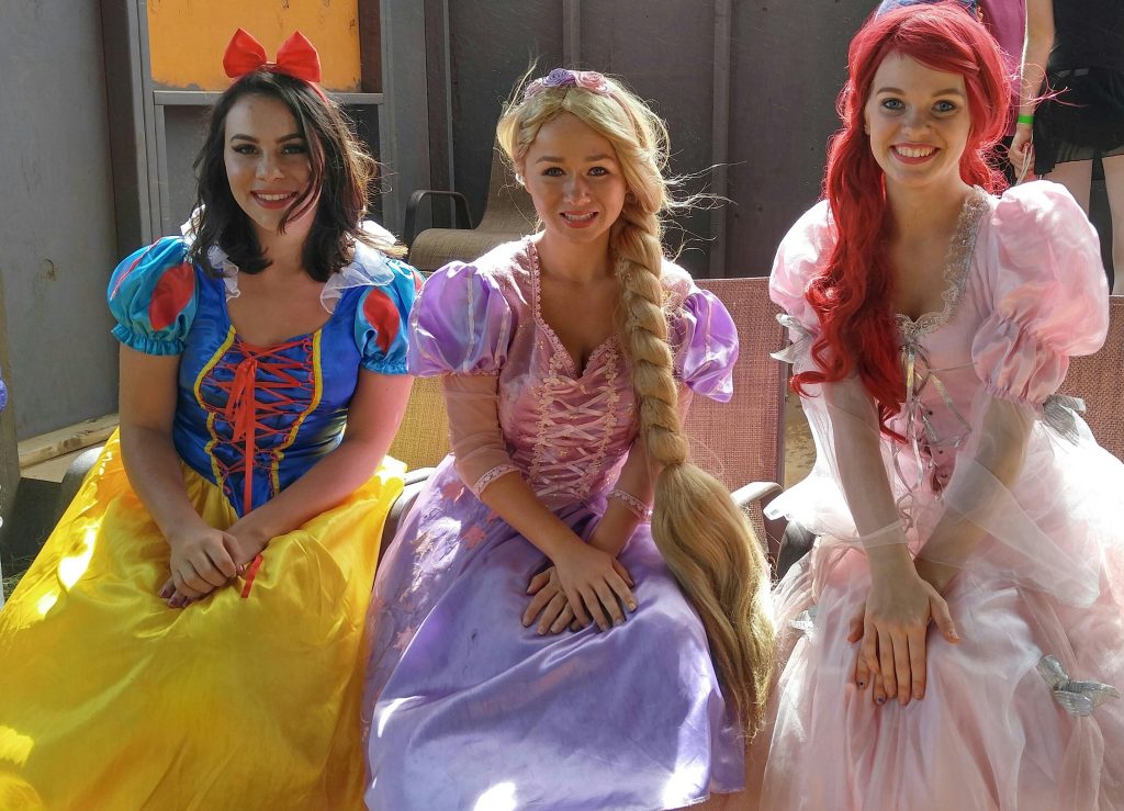 Snow White, Rapunzel and Ariel were socializing taking pictures and talking story with visitors of the farm on Saturday, Oct. 22. Visitors to the farm this Saturday can also expect to find the princesses of Big Island Party Princesses from 11 a.m. to 3 p.m. Photo: Crystal Richard.