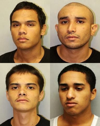 Top left, Isaac Anderson-Belisario; top right, Jason Johnson; bottom left, Joey Gonsalves; bottom right, Theodore Doi. HPD photos