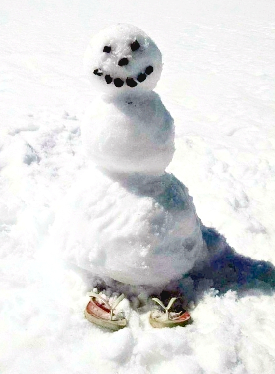 Mauna Kea snowman. March 15, 2015. Image: Chelsea Demello