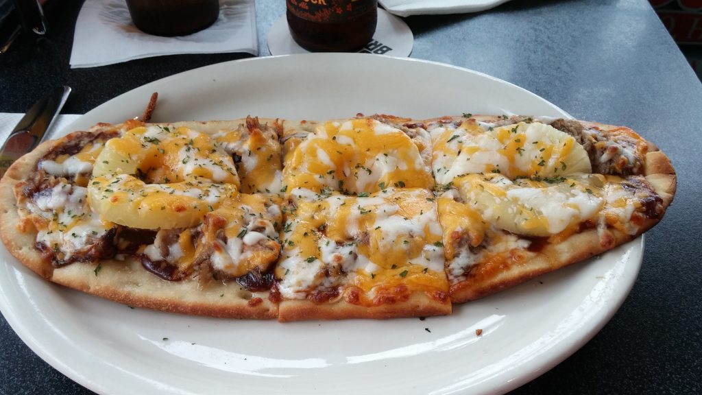 Flatbread pizza from Cronies. Photo credit: Marla Walters
