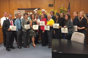 Local attorneys were recognized for their volunteer service to the West Hawaii community during the Kona Self-Help Desk Recognition Awards at the Kona Courthouse on December 9, 2016. The attorneys provided free legal information to more than 500 West Hawaii residents who visited the Kona Self-Help Desk in 2016. Photo Courtesy.