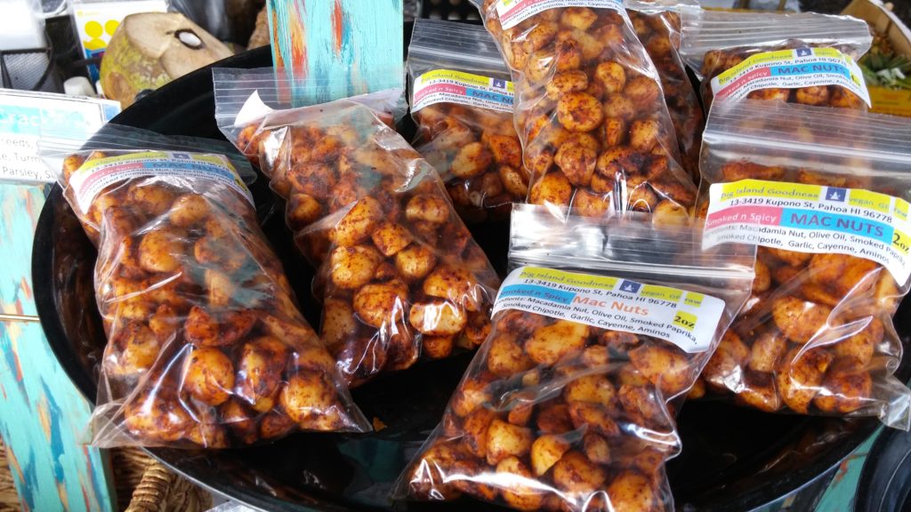 Big Island Goodness flavored mac nuts. PC: Marla Walters.